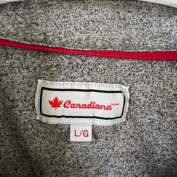 Canadiana‎ Mens Large Grey Short Sleeve Polo - Excellent used condition - Picture 2 of 7